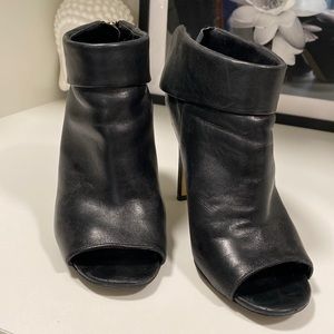 Ivanka Trump Peep Toe Ankle Boots